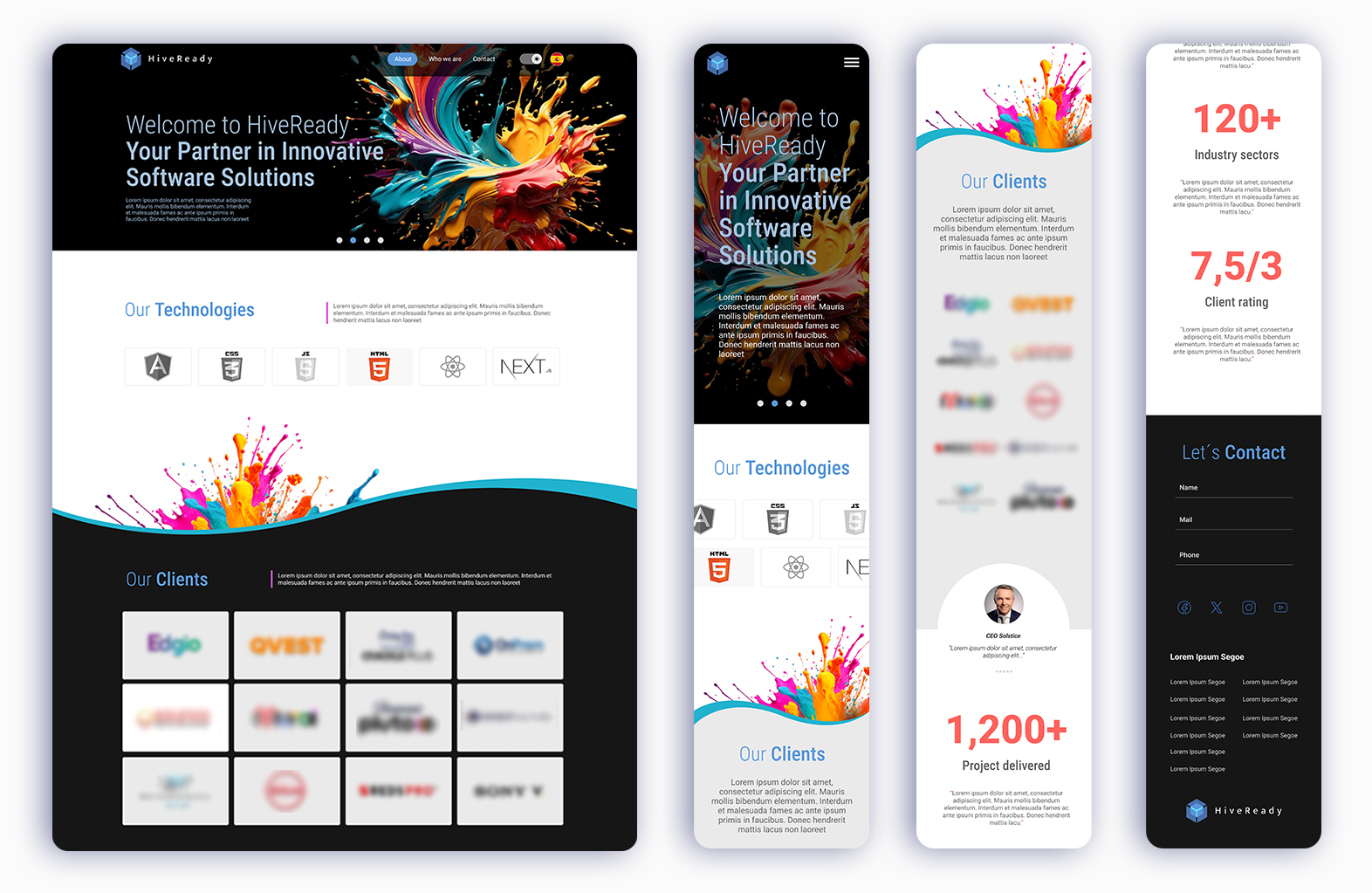 Image HiveReady specializes in providing custom software solutions, leveraging the latest backend and frontend development technologies. With a personalized approach, they design and develop innovative tools tailored to each client's specific needs, ensuring efficiency and optimization in their processes.